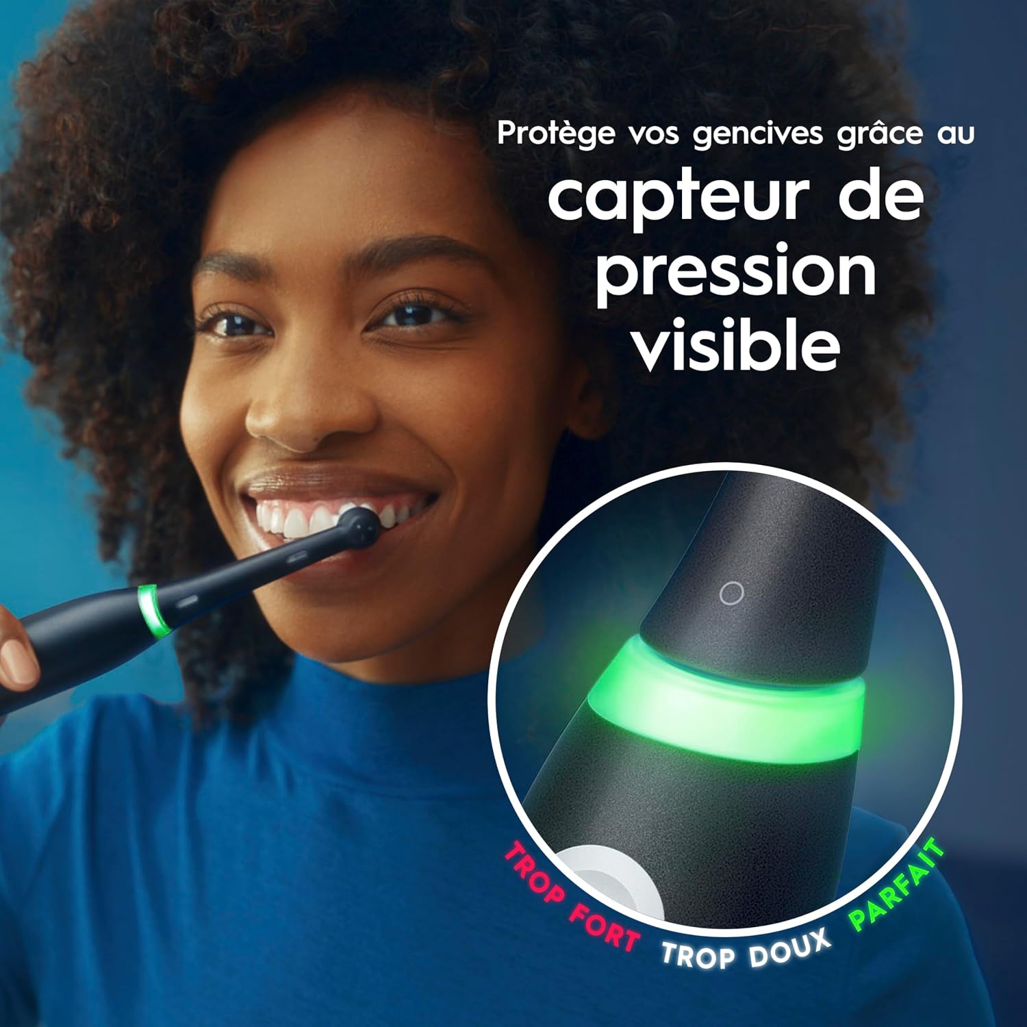 Thumbnail 6 de Oral-B iO 3 Duo – Brosses à dents électriques (Noire et Rose) avec 3 modes et 4 têtes de remplacement