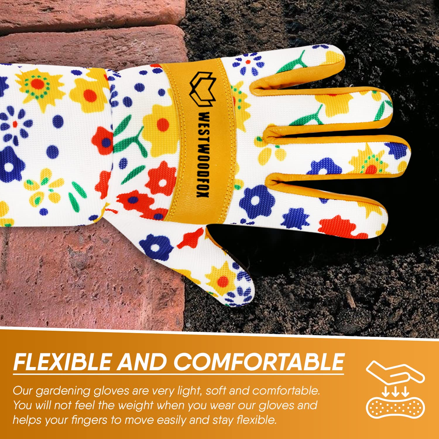 Thumbnail 2 de Leather Gardening Gloves Long Forearm Protection – Thorn Proof, Breathable Palm Gauntlets