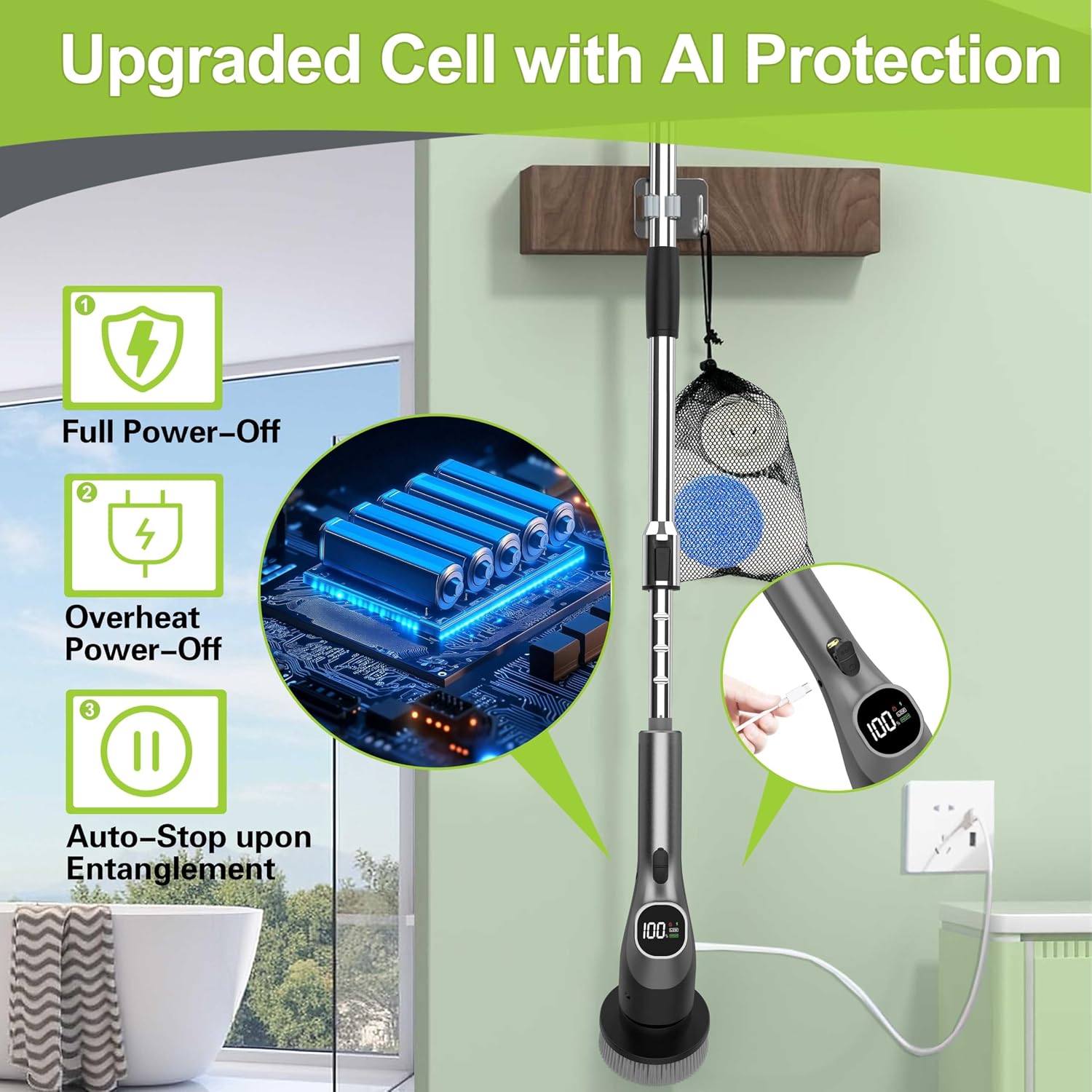Thumbnail 3 de WKY-G3 Electric Spin Scrubber