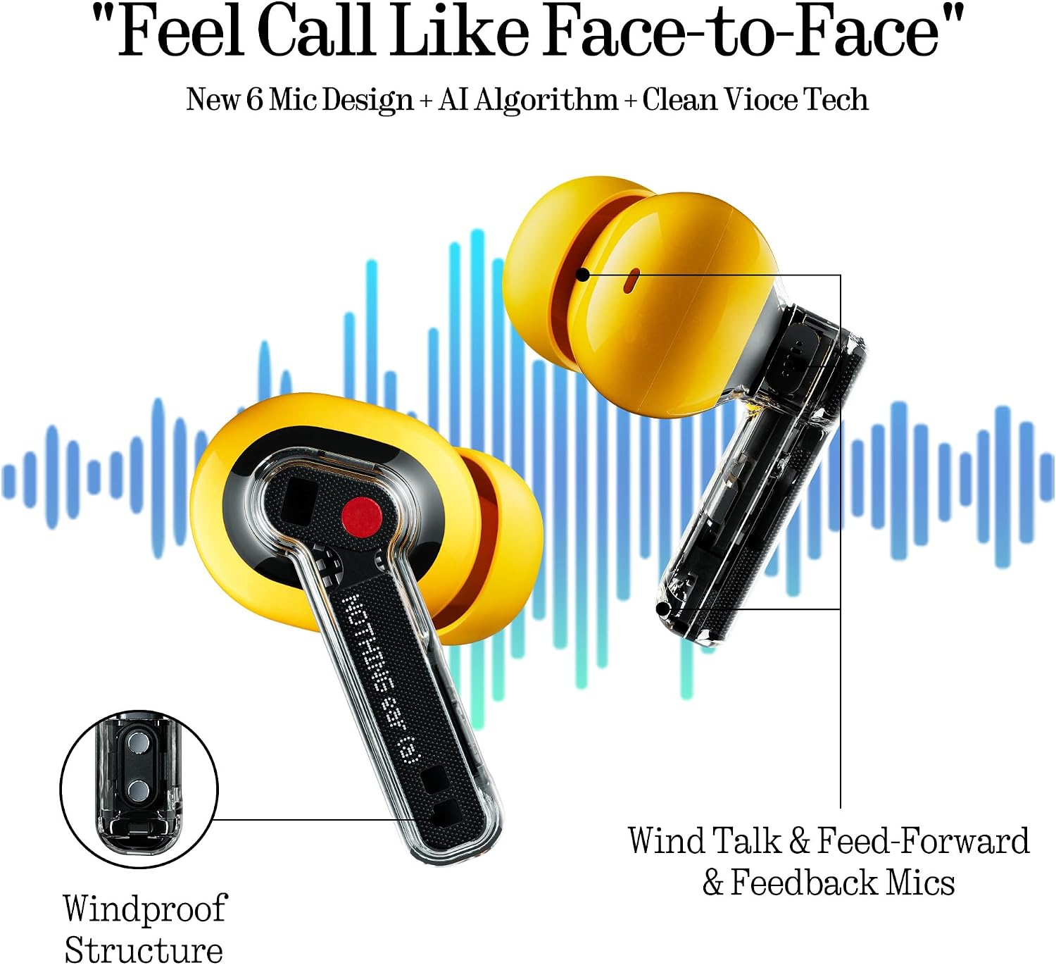 Thumbnail 6 de Nothing Ear (a) – Cuffie Bluetooth con cancellazione attiva del rumore e audio Hi-Res, color giallo