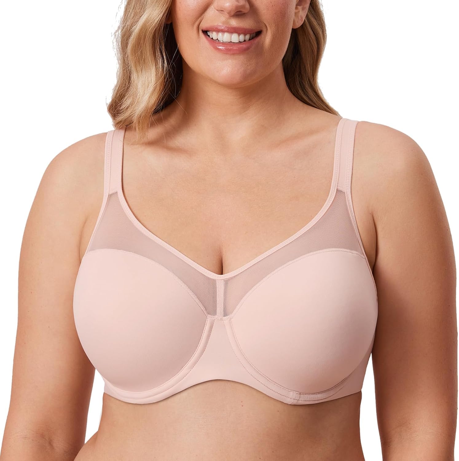Thumbnail 6 de DELIMIRA Damen T-Shirt-BH mit Bügel und Vollschalen – gepolstert für große Größen