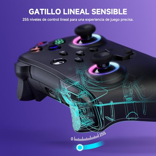 Detalle 2 de Mando Inalámbrico Upgrade para Switch/Switch 2 de ECHTPower: luces, sensores y especialistas en mando pro