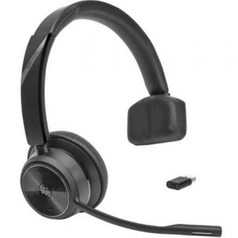 Thumbnail 1 de Auriculares Poly inalámbricos DECT de HP con cancelación de ruido, micrófono y control on-ear (Negro)
