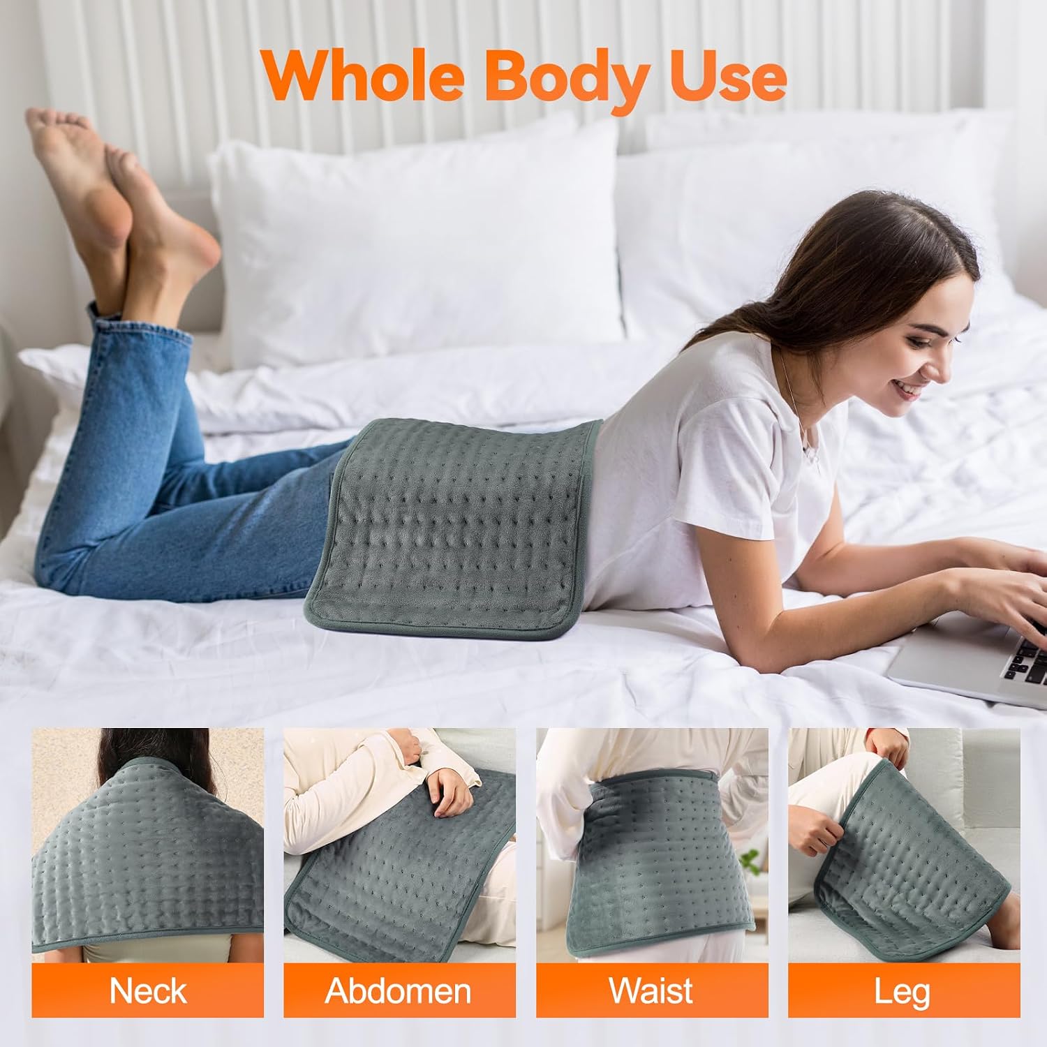 Detalle 2 de OneAmg 3060 Heating Pad, 6 Heat Settings and 4 Timer Options
