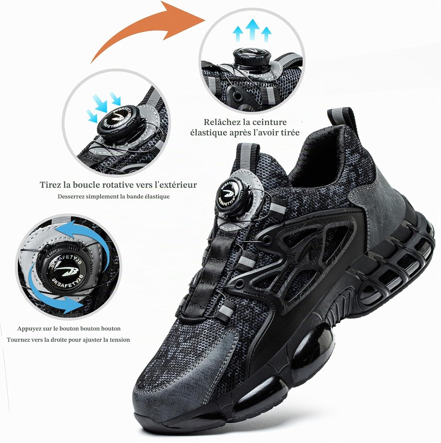 Thumbnail 3 de Gugifcto veiligheidssneakers met stalen neus, ademend en antislip, EU 36-46