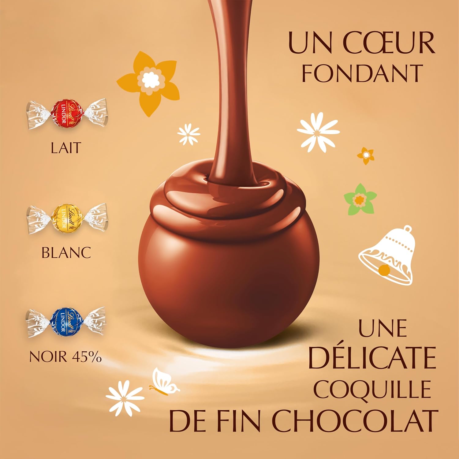 Detalle de Lindt LINDOR Cornet de Pâques 200 g