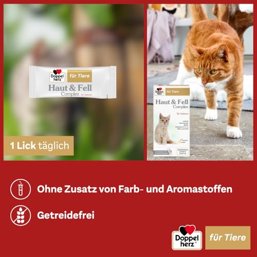 Detalle 2 de Doppelherz Haut & Fell Complex für Katzen – Unterstützung für Hautgesundheit und Fellpflege