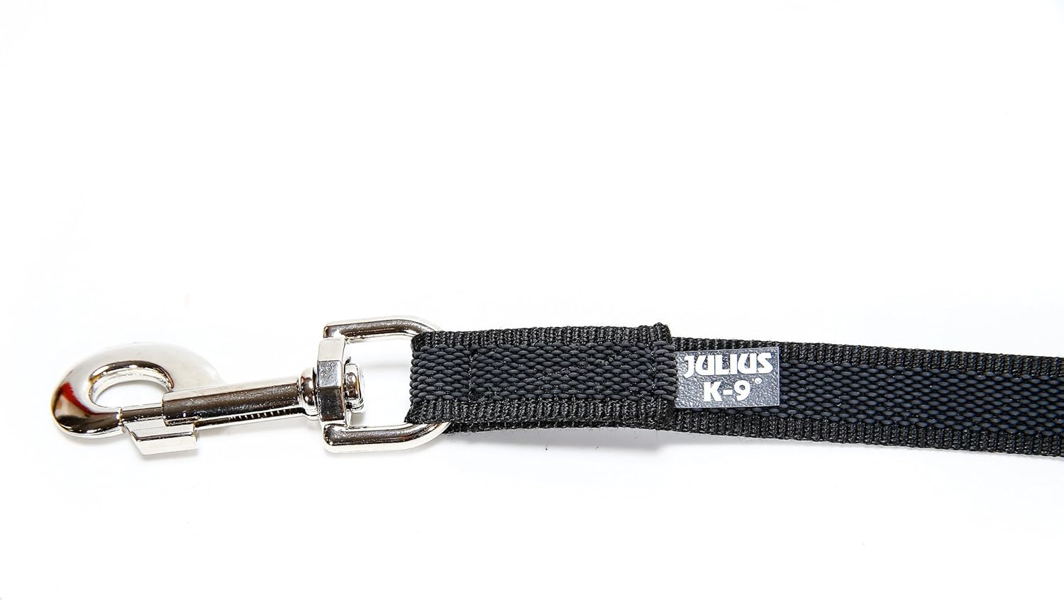 Detalle de Julius-K9 Color & Gray Super Presa Guinzaglio con Manico, 20 mm x 3 m – Nero