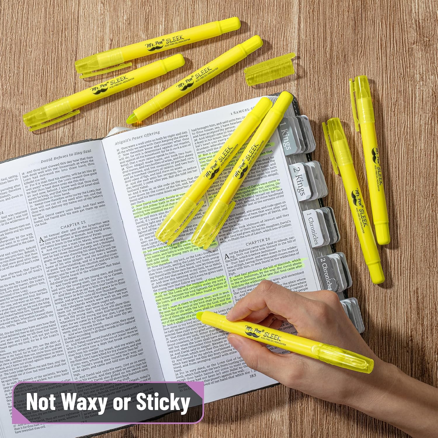 Thumbnail 5 de Mr. Pen Yellow Gel Highlighters, 8-Pack, Twist-Up Bible Highlighters