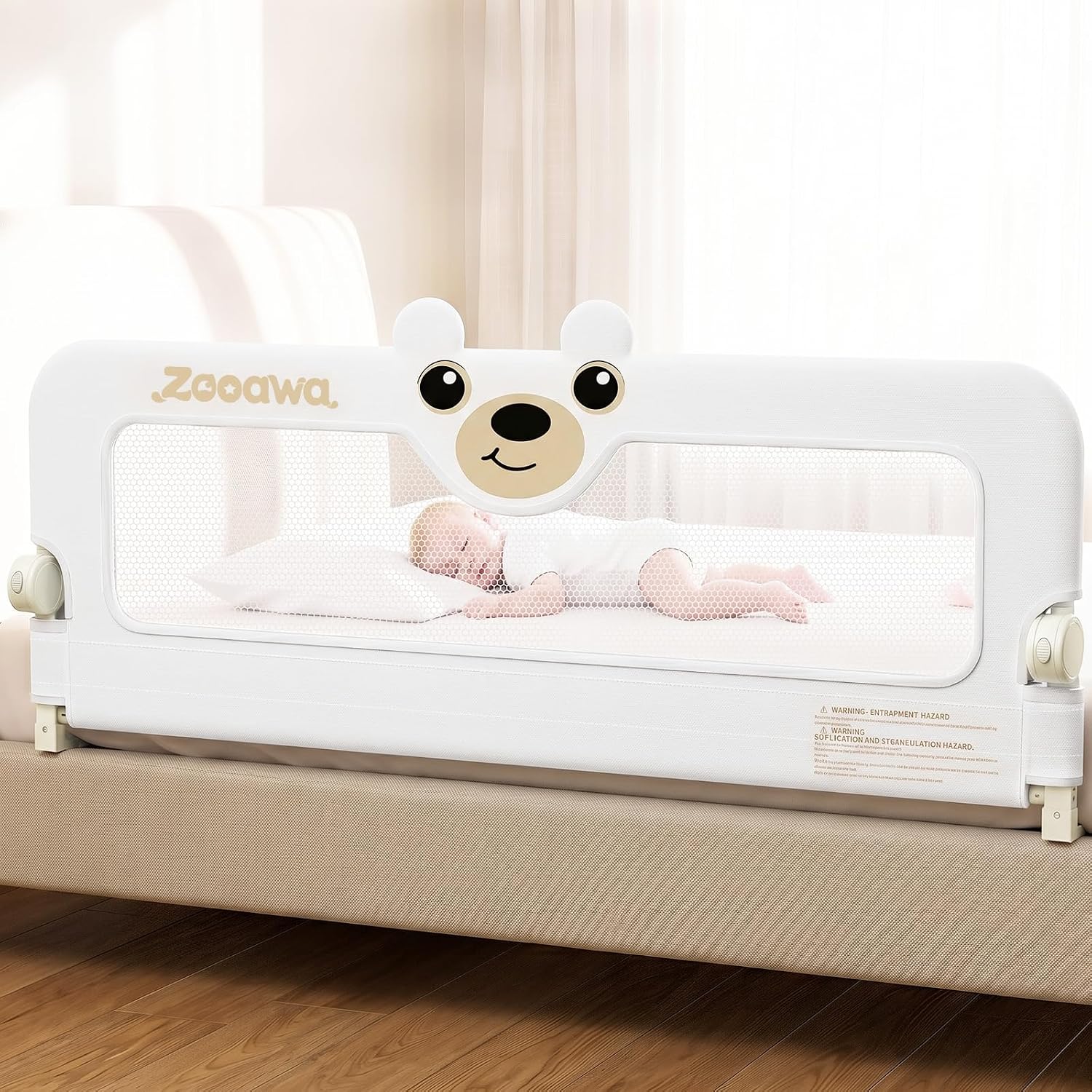 Detalle de Foldable Toddler Bed Rail, 71-inch