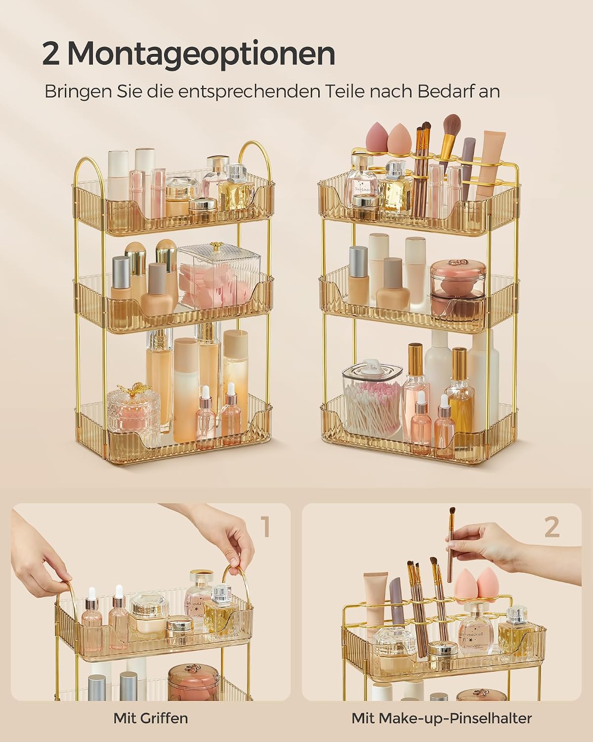 Thumbnail 3 de SONGMICS Make-up Organizer 3 Ebenen 💄