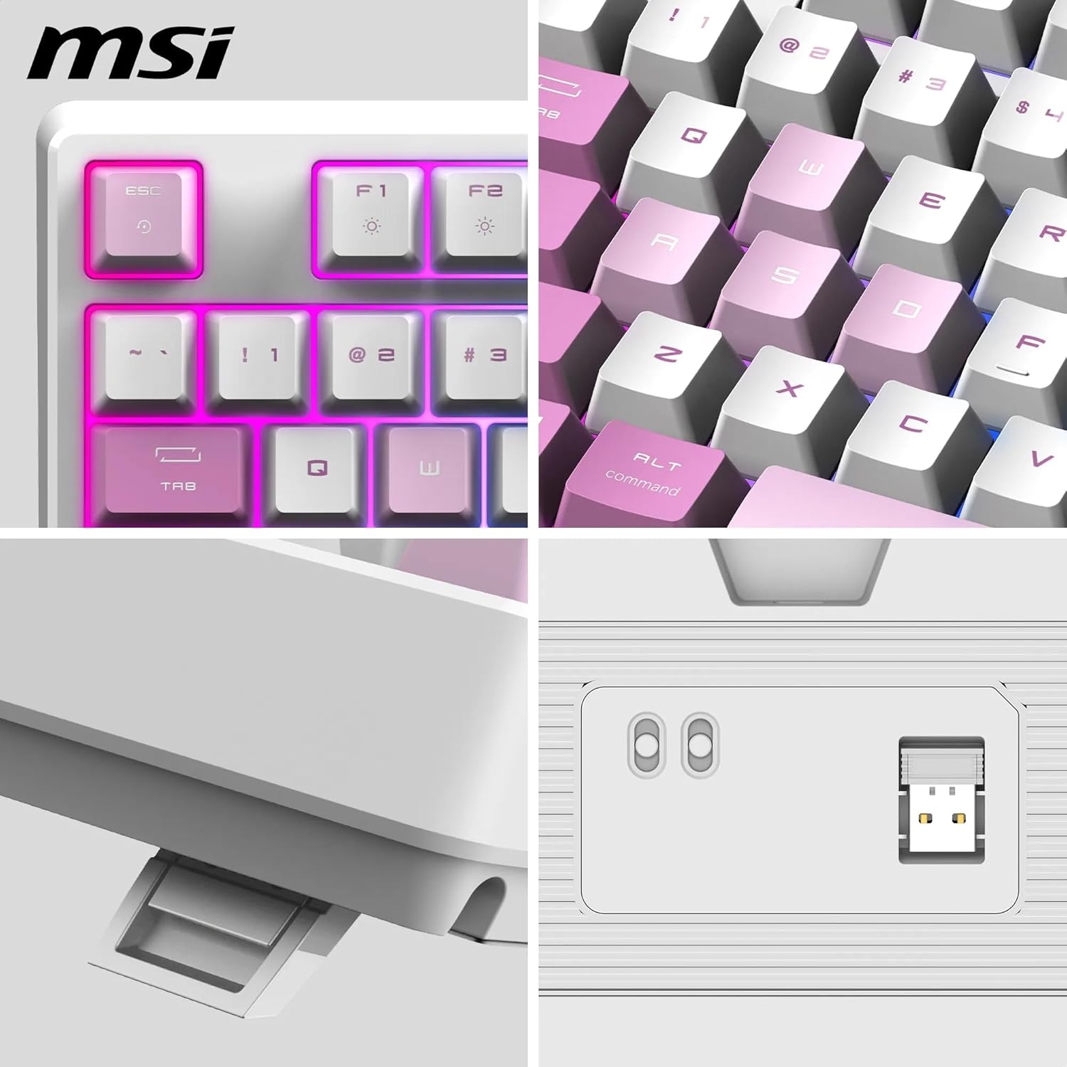 Thumbnail 5 de MSI Forge GK600 TKL Clavier Gaming Violet