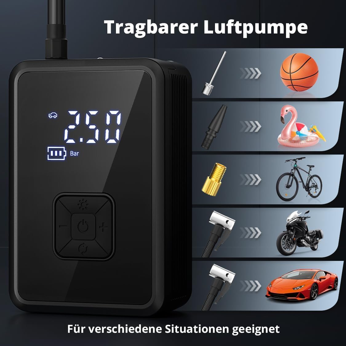 Detalle de Oasser Elektrische Luftpumpe 150PSI
