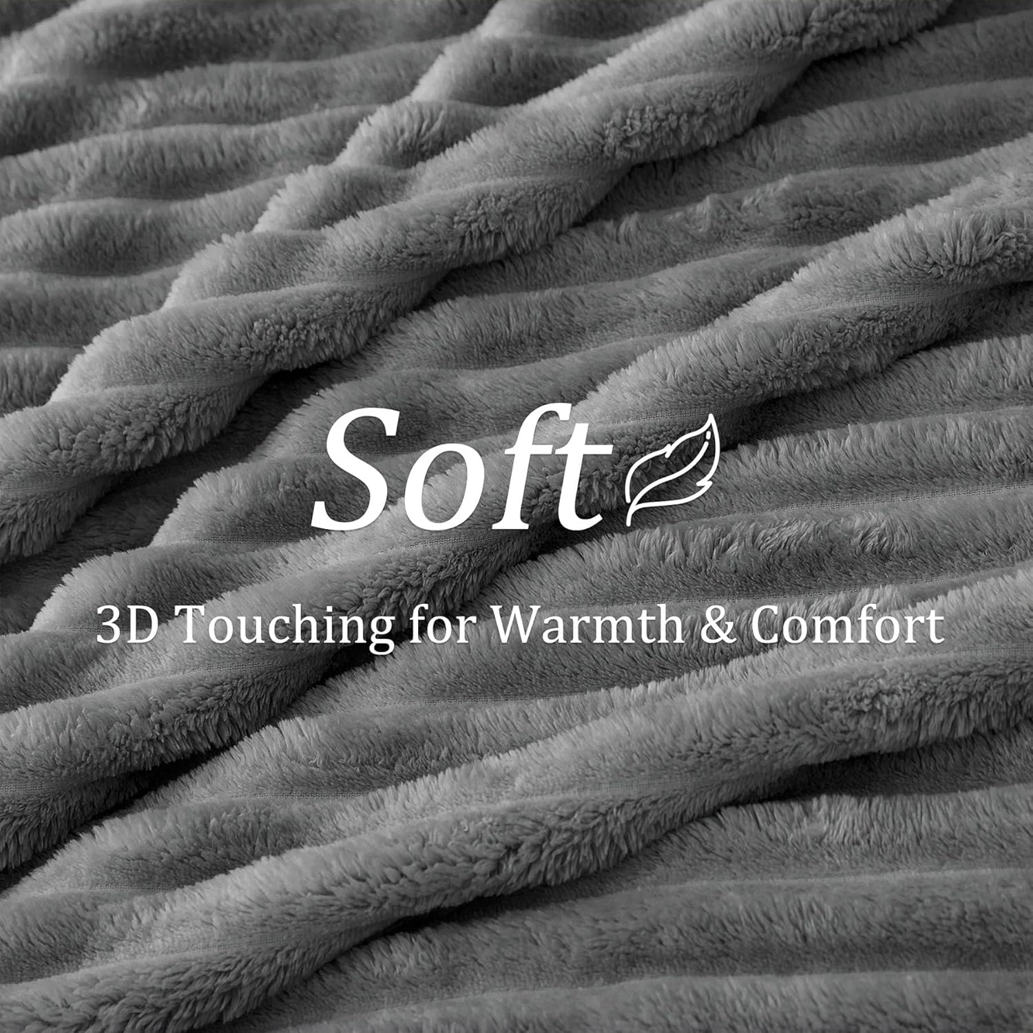 Detalle de BEDELITE Fluffy Fleece Twin Blanket 300GSM