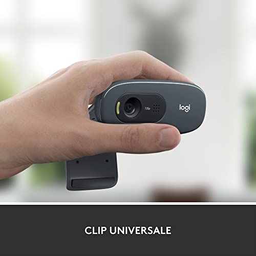 Detalle 2 de Logitech C270 Webcam HD: nitidezza 720p e versatilità per videochiamate quotidiane
