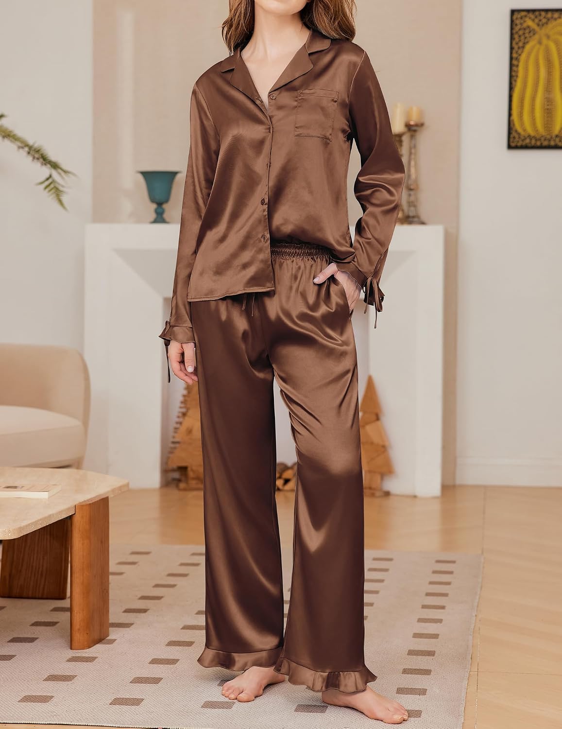 Thumbnail 5 de Ekouaer Satin Pajama Set 95% Polyester