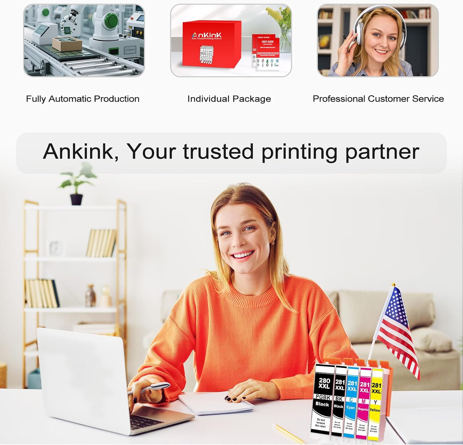 Thumbnail 6 de Ankink Ink Cartridges 280XXL/281XXL