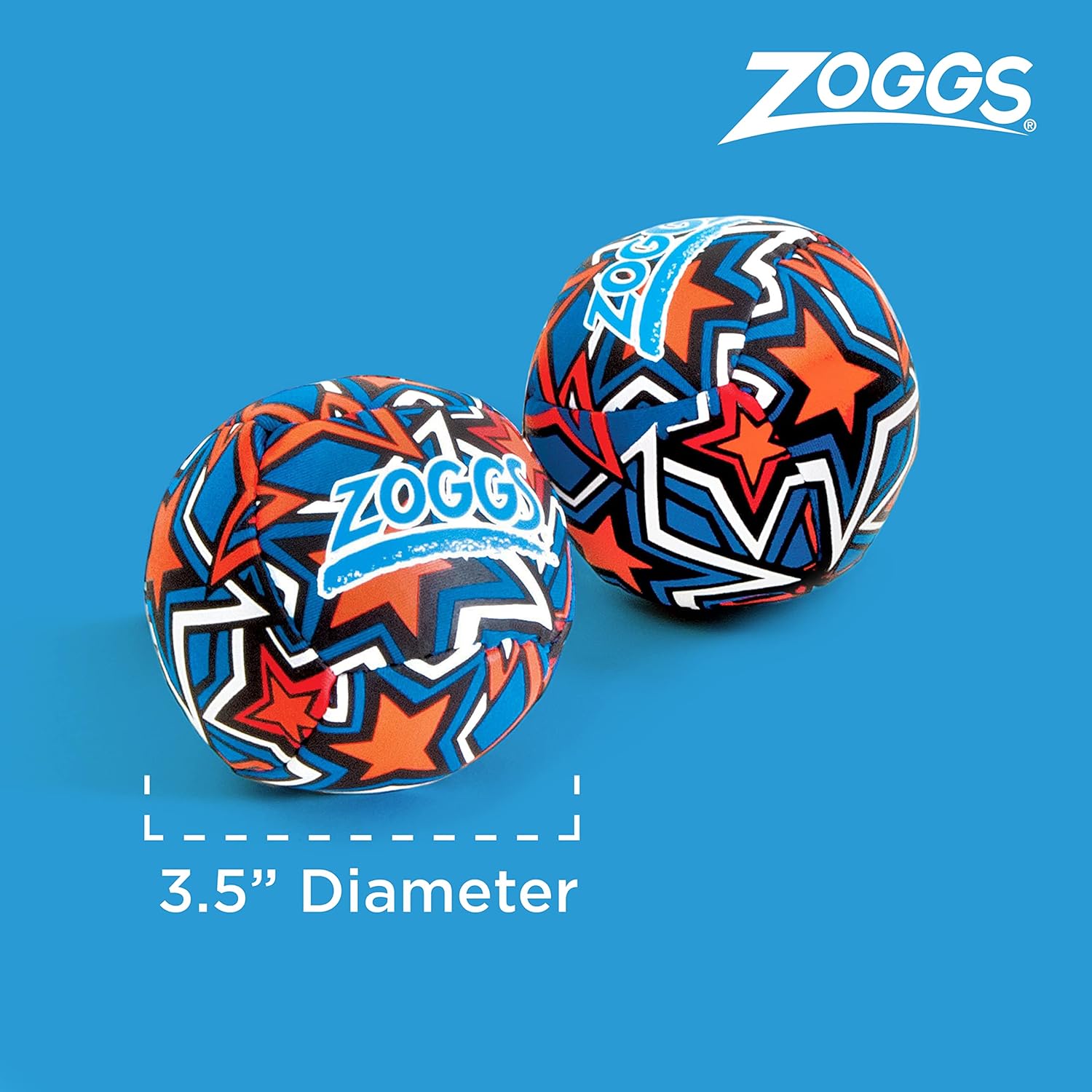 Detalle 2 de Zoggs Baby Splash Ball Set (2) – Water-Friendly Neoprene Bath & Pool Toys