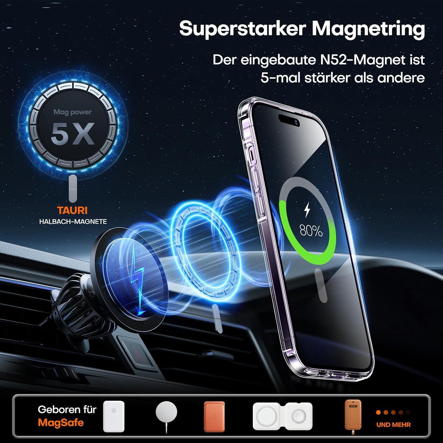 Thumbnail 4 de TAURI iPhone 14 Pro Hülle 6,1" transparent