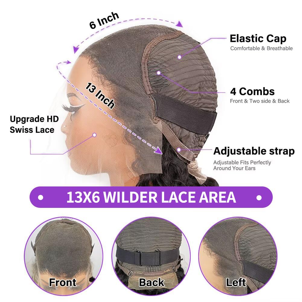 Thumbnail 2 de Human Hair Deep Wave Wig, 30 Inch