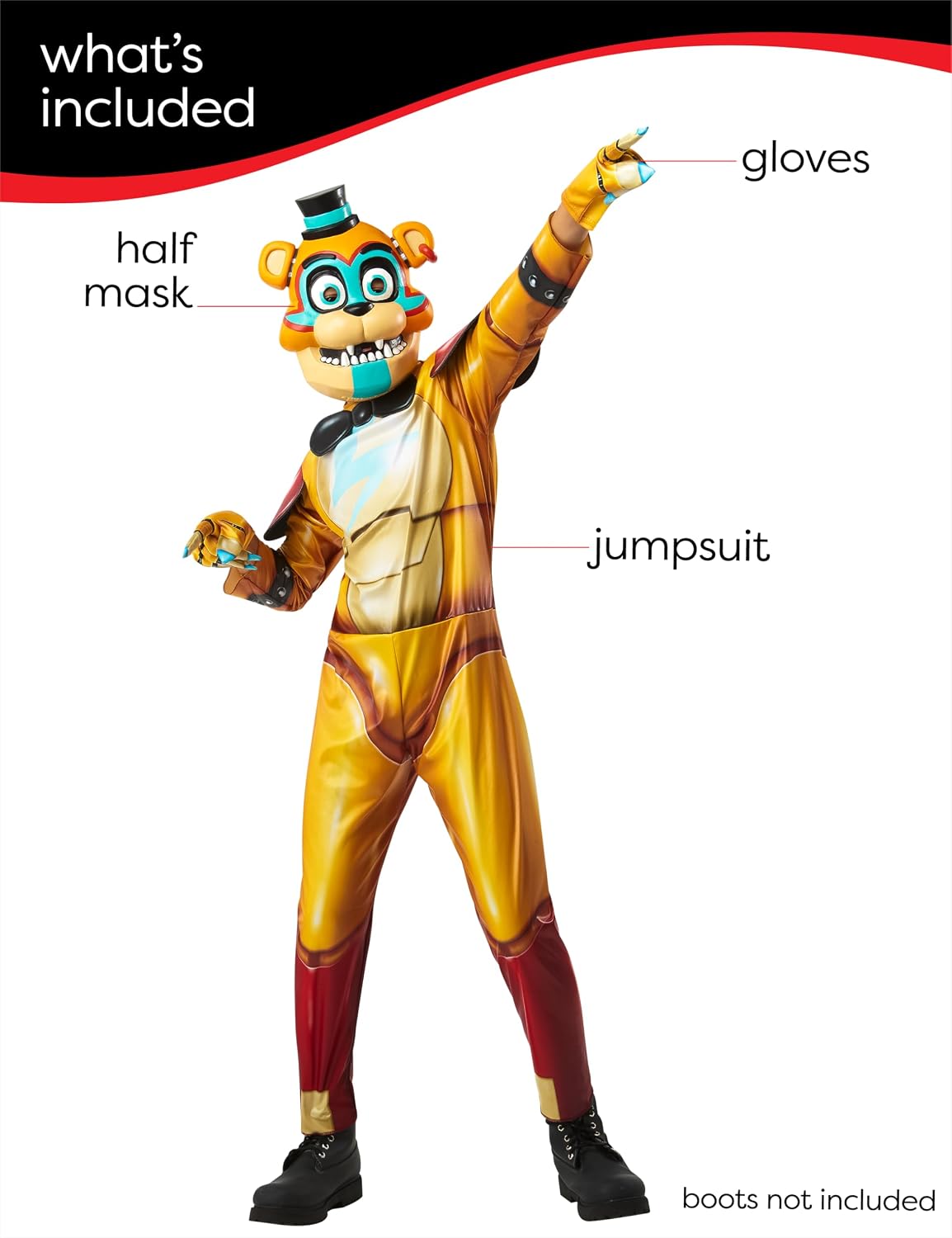 Detalle de Rubies Kids' Five Nights at Freddy's Costume, Size Medium