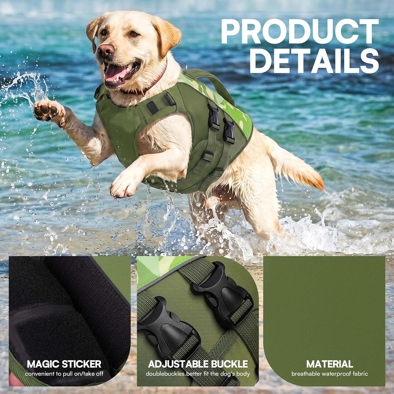 Detalle de Queenmore Large Dog Life Jacket
