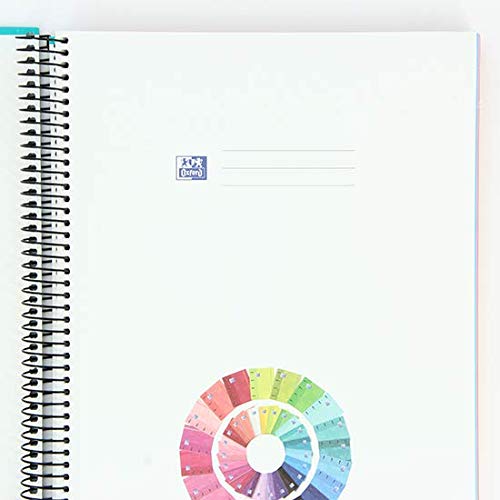 Thumbnail 7 de Oxford cuadernos A4 Pack 3, Europeanbook 1, espiral con tapas extraduras y cuadrícula 5x5, colores vivos
