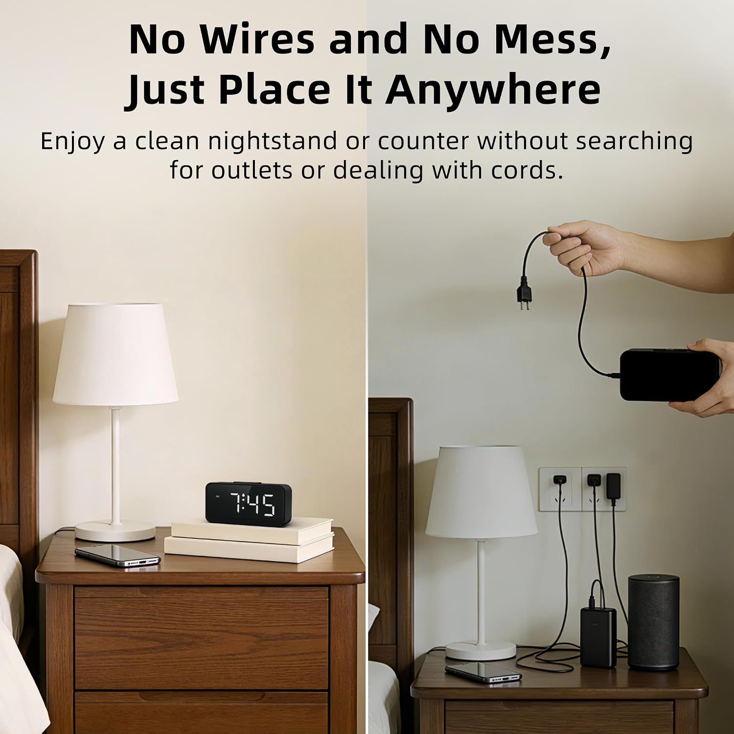 Thumbnail 2 de Srubambi Battery-Operated Alarm Clock, Compact