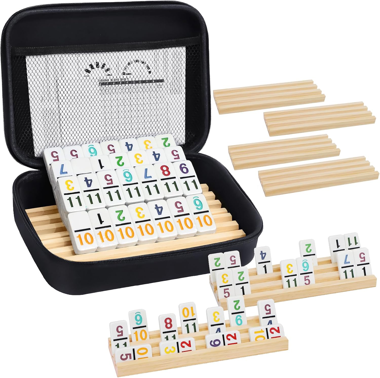 Detalle de Mexican Train Dominoes Set Double 12