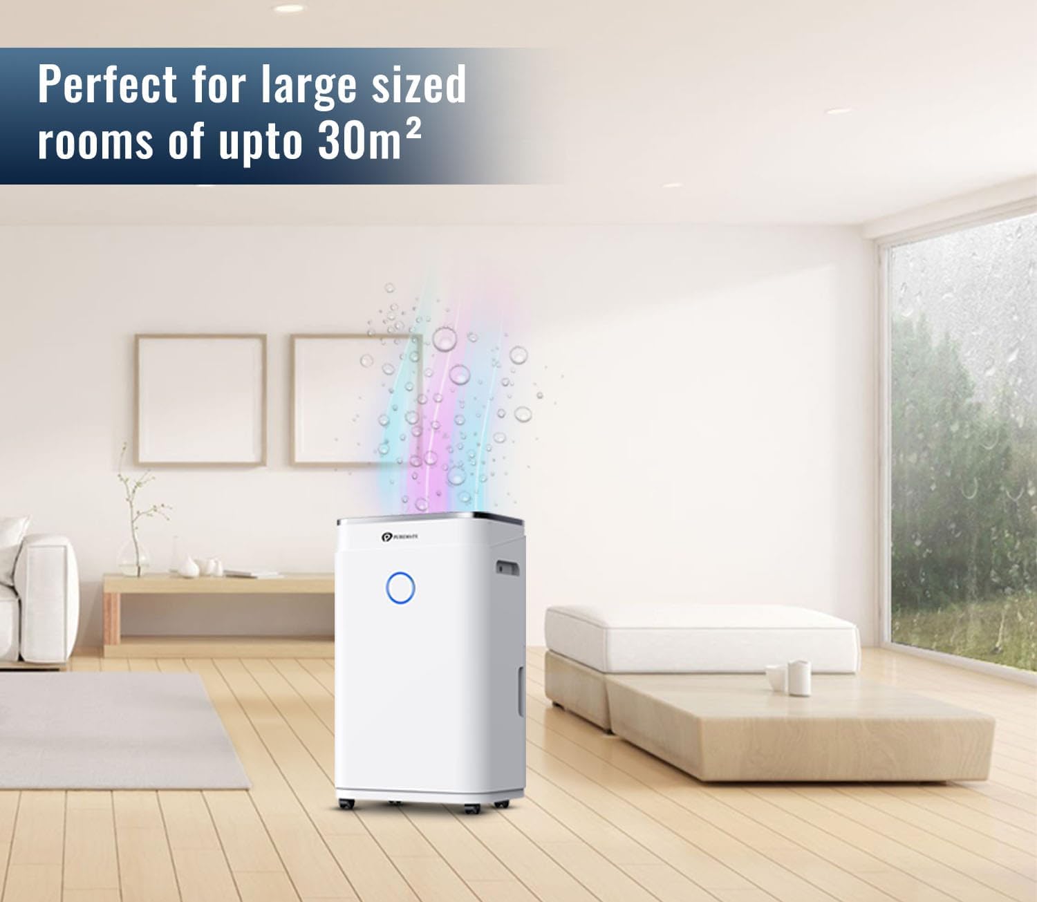 Detalle 1 de PureMate 20L/Day dehumidifier 6.5 L tank 🏠