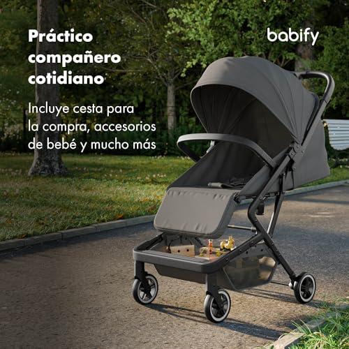 Detalle 2 de Babify Urban Ease Carrito bebé 22 kg, plegado una mano