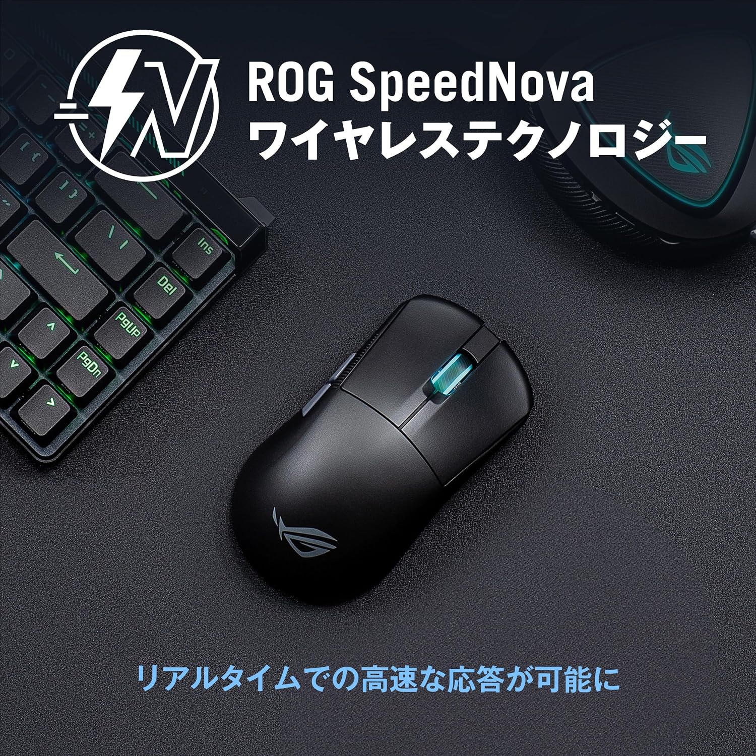 Detalle 2 de ASUS ROG HARPE ACE MINI P716 ROG HARPE ACE MINI/BLK 超軽量49g 左右対称ゲーミングマウス