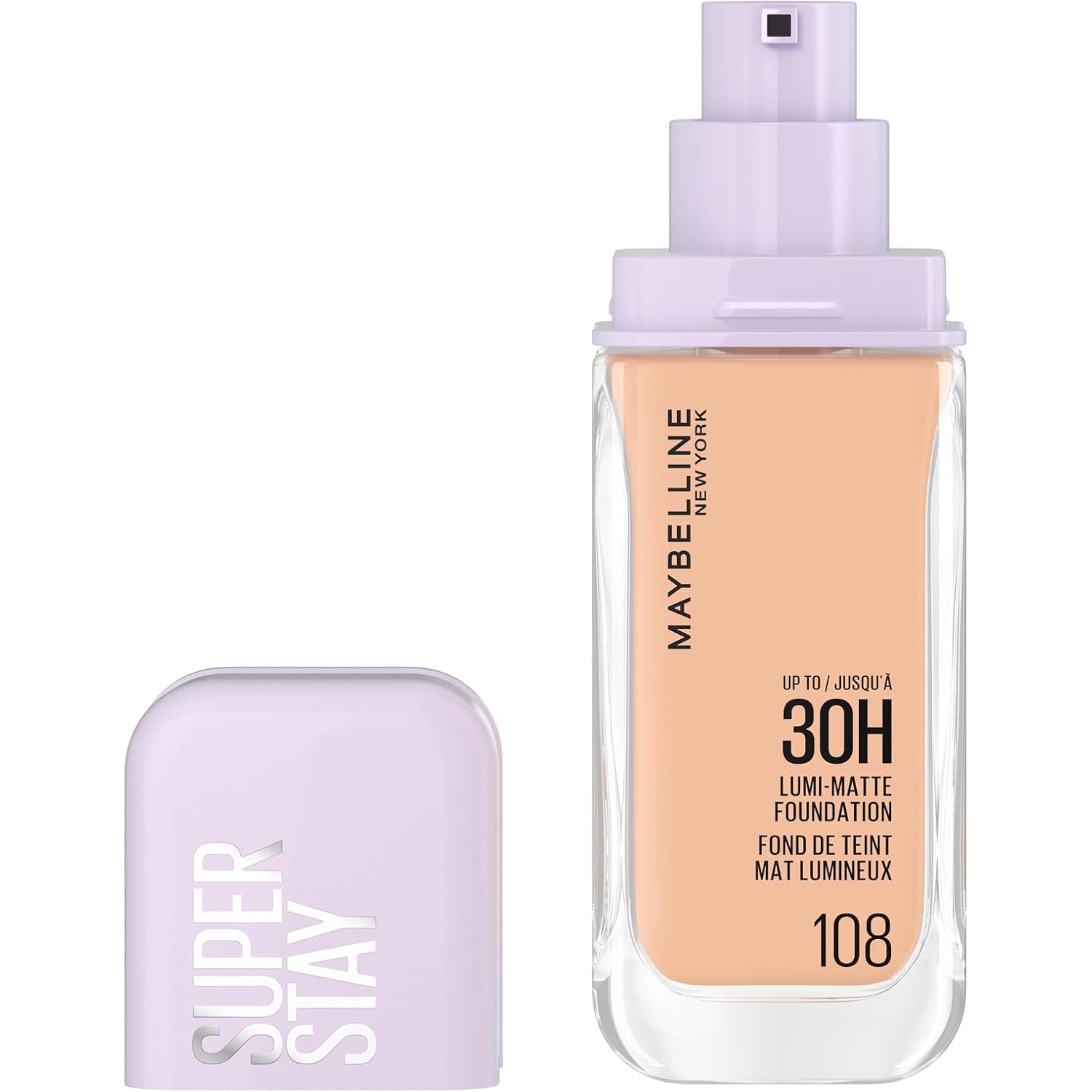 Detalle de Maybelline New York Super Stay Lumi Matte Foundation Nr. 108 (35 ml) – 30h langanhaltendes, mattes Finish