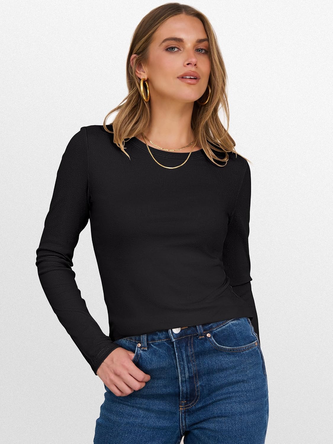 Thumbnail 5 de ANRABESS Womens Long Sleeve Thermal Shirt — Slim Fit