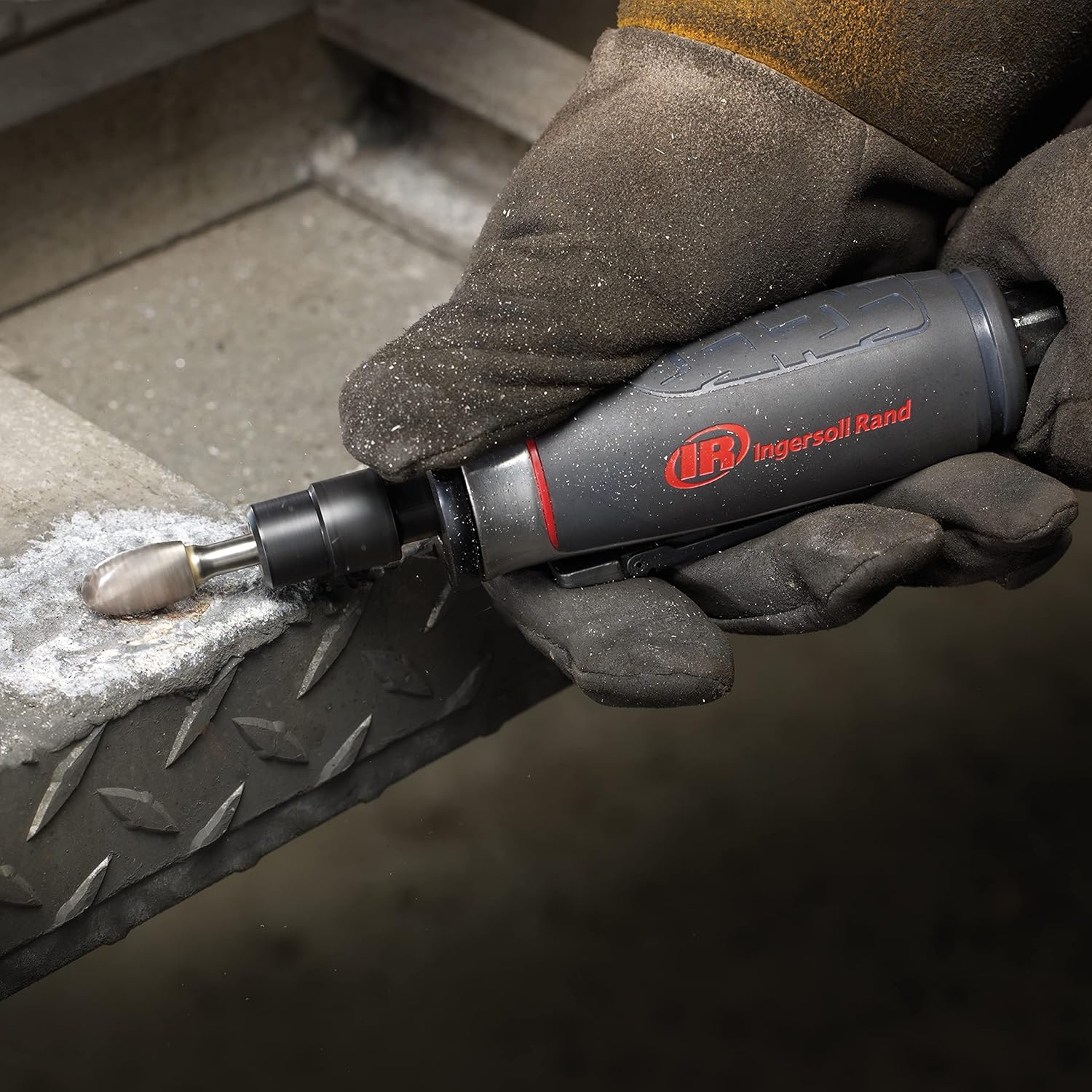 Detalle de Ingersoll Rand 5108MAX-M: Smerigliatrice Pneumatica Diritta da 0,4 CV e 20.000 giri/min, senza lubrificazione