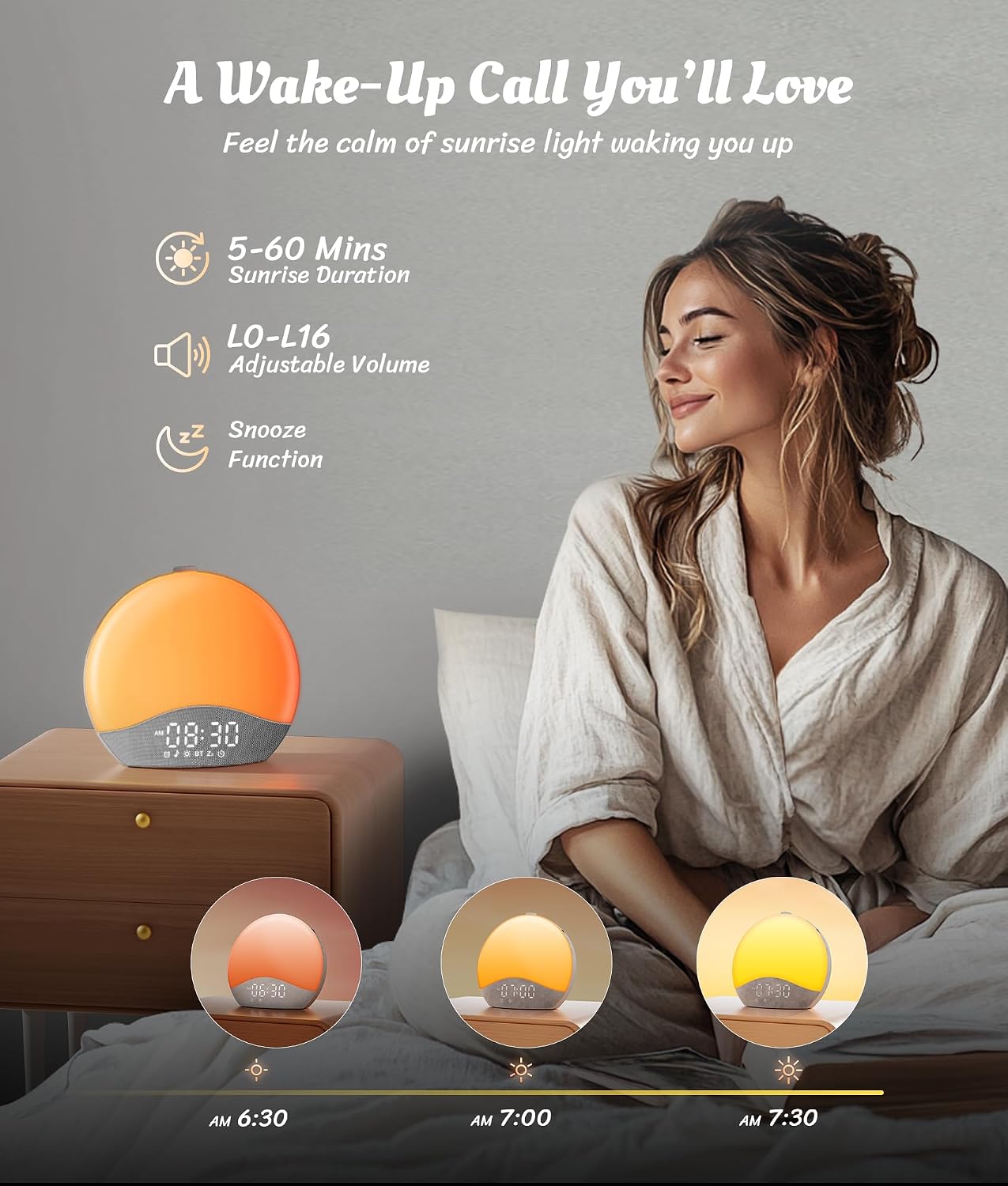 Thumbnail 2 de ecozy Sunrise Alarm Clock, 17 Colors