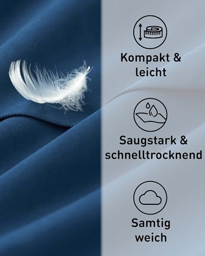 Detalle de Fit-Flip Microfaser Handtücher: Kompakt, leicht und vielseitig für Fitness und Sport