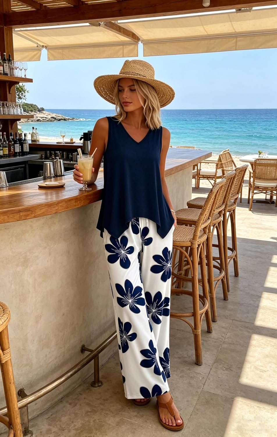 Thumbnail 3 de WIHOLL Two Piece Sets for Women: Dressy Lounge Set for Summer & Vacation