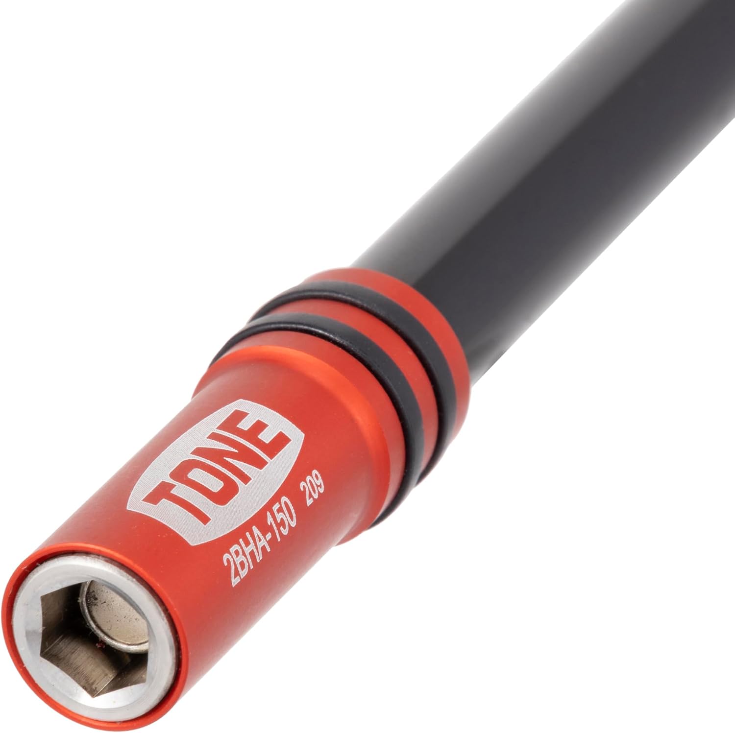 Detalle 2 de トネ(TONE) HP2BHA-150 電動ドリル用ビットホルダー 6.35mm対応・全長150mm・レッド
