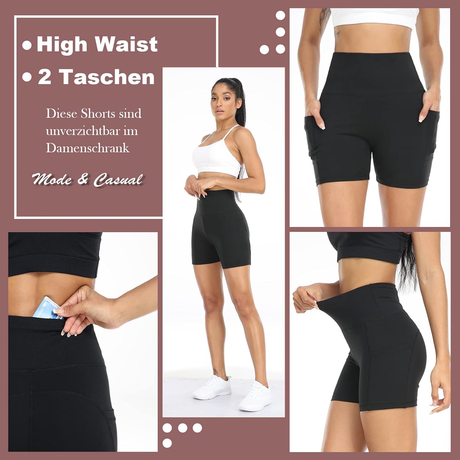 Thumbnail 3 de ACTINPUT Radlerhose Damen High Waist