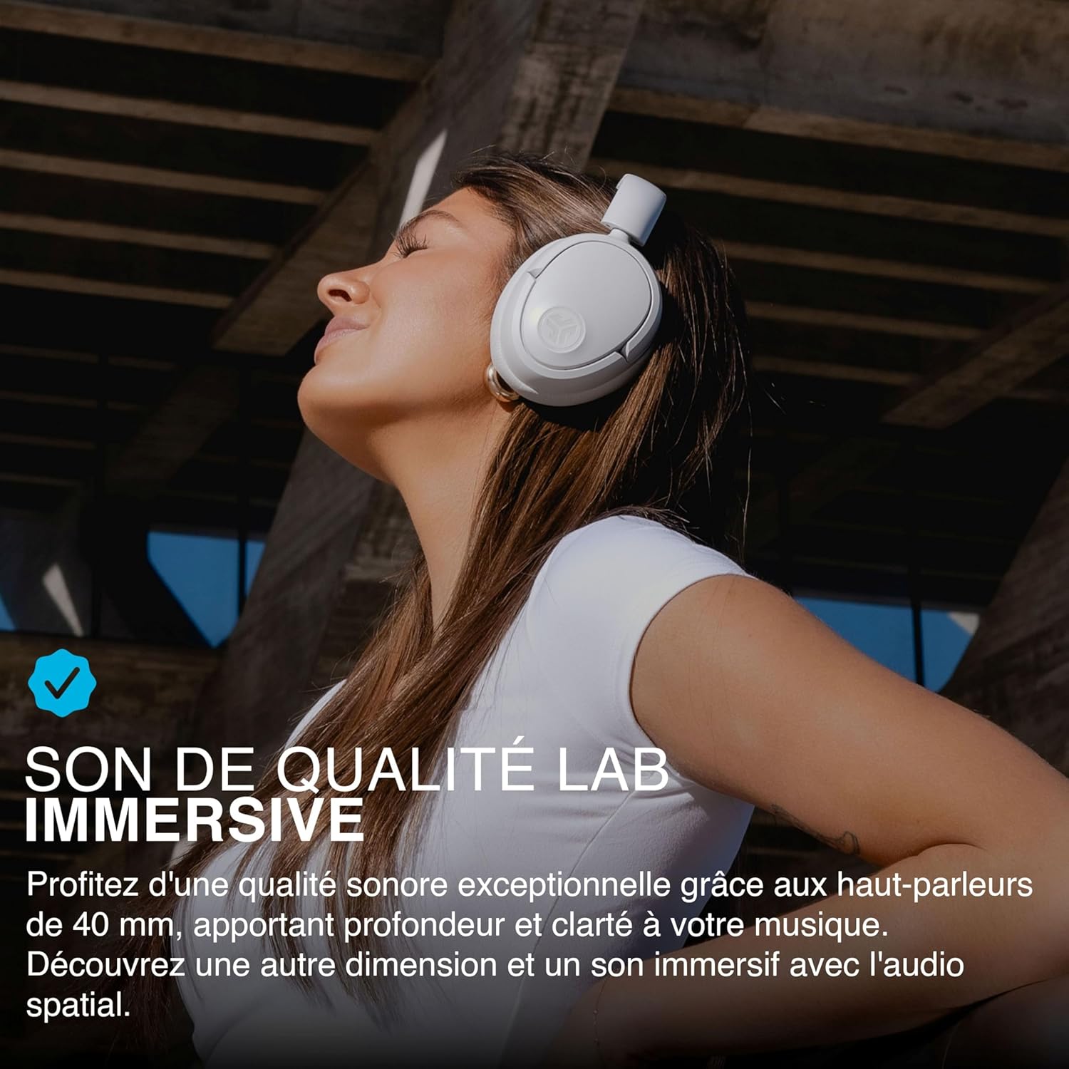 Thumbnail 3 de JLab JBuds LUX ANC — Casque Bluetooth sans Fil Anti-Bruit Pliable, confort premium et 70+ heures d’autonomie