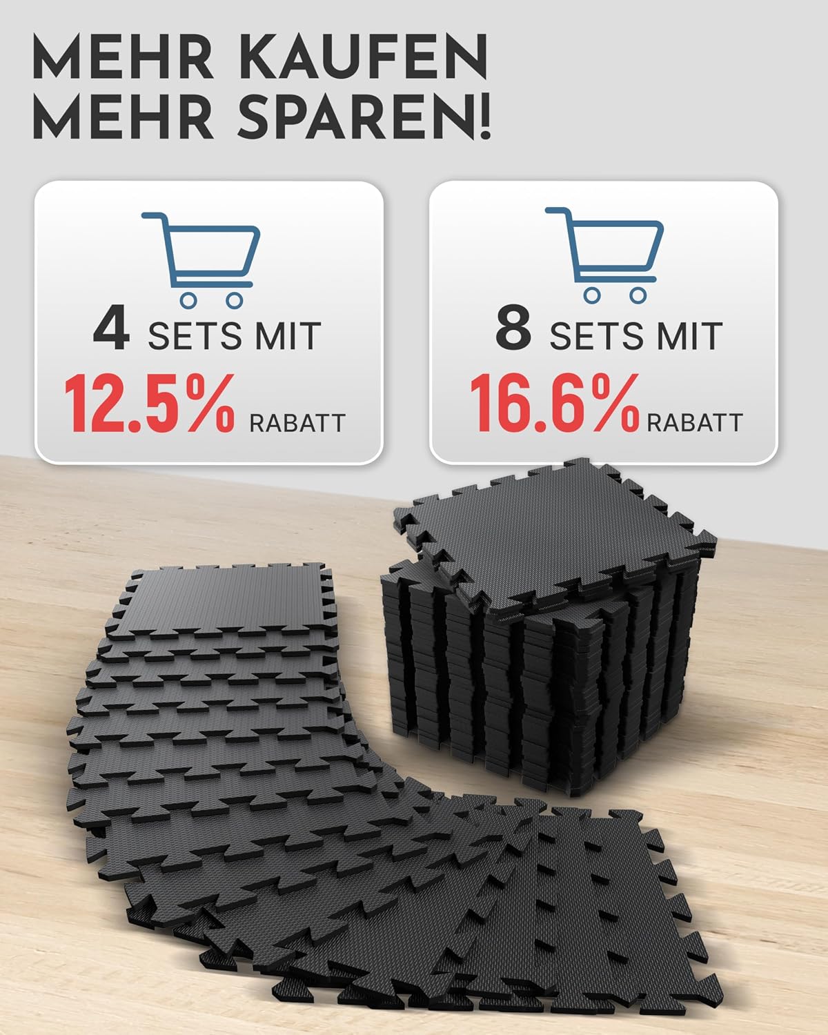Detalle 2 de NEOLYMP Fitnessmatte Bodenschutz 10 mm