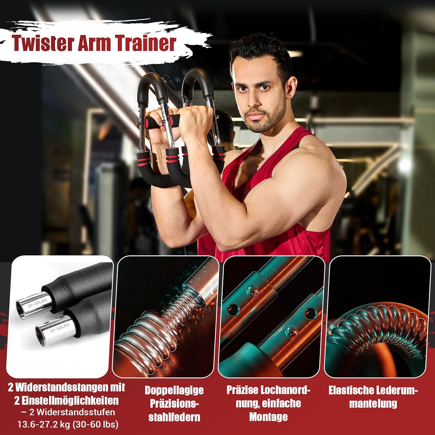 Thumbnail 1 de Twister Armtrainer: verstellbarer Brustmuskel-Trainingsgerät für Oberkörper-Training zu Hause