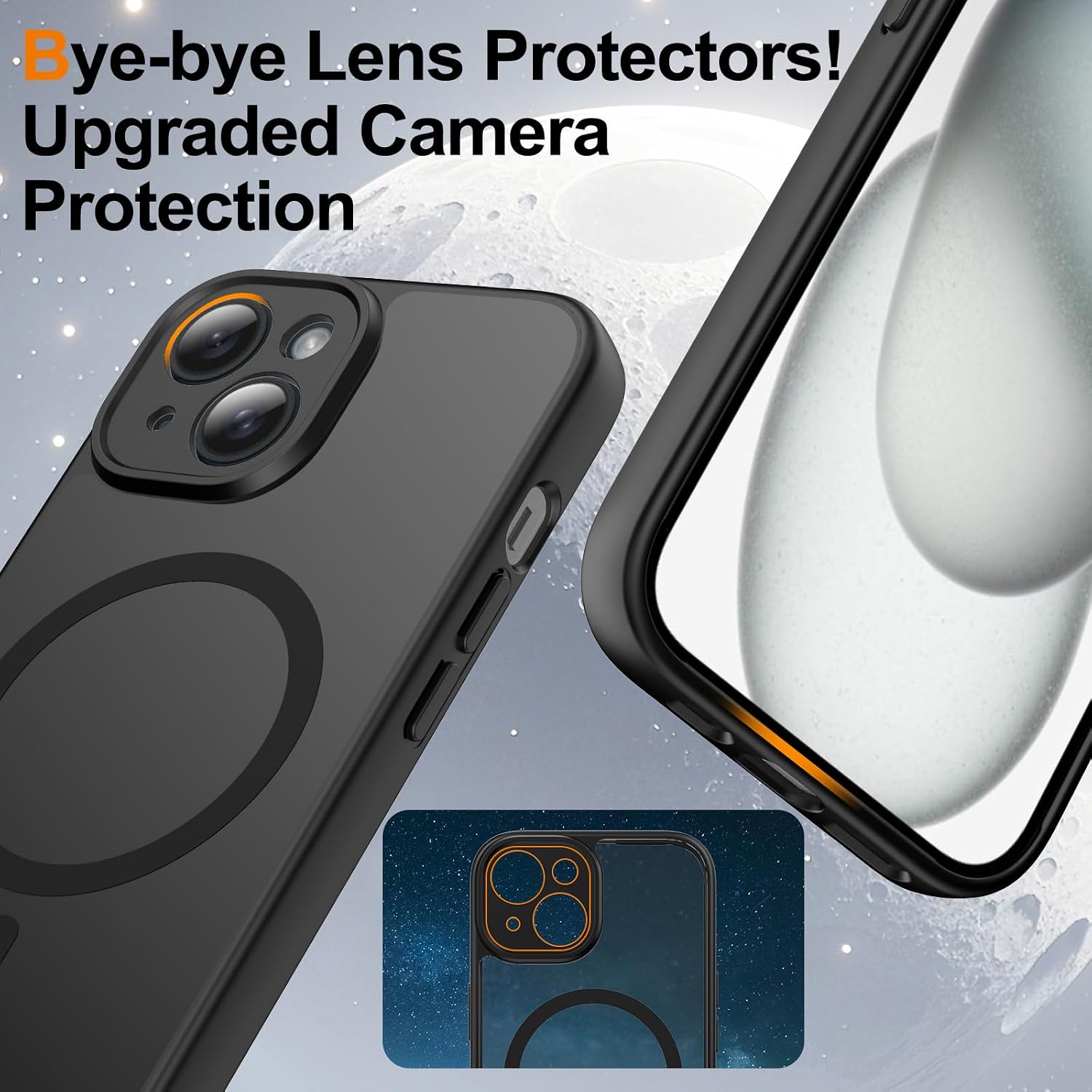 Detalle de Ezanmull iPhone 15 case MagSafe, 2x screen protectors