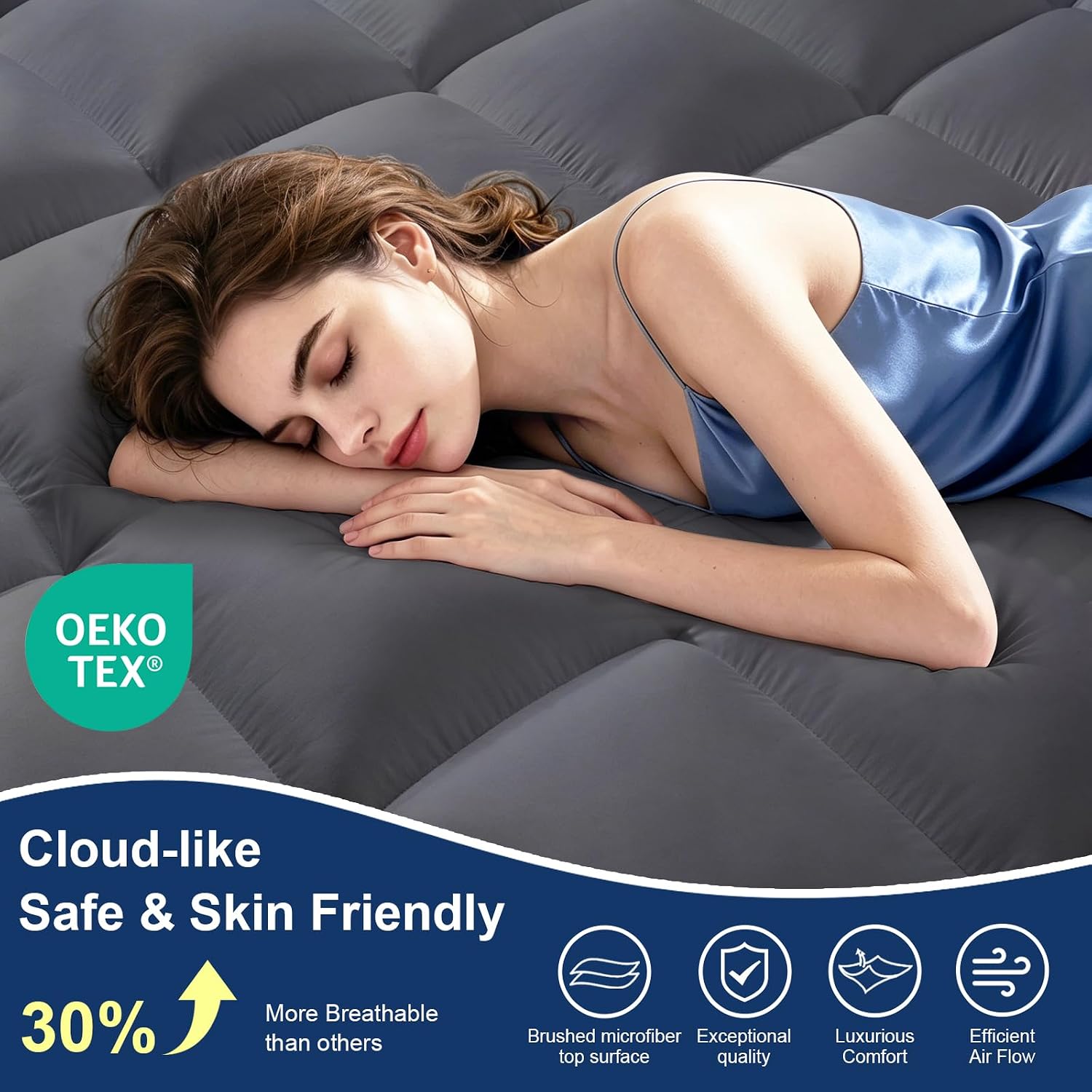 Detalle 2 de TEXARTIST Mattress Topper Twin