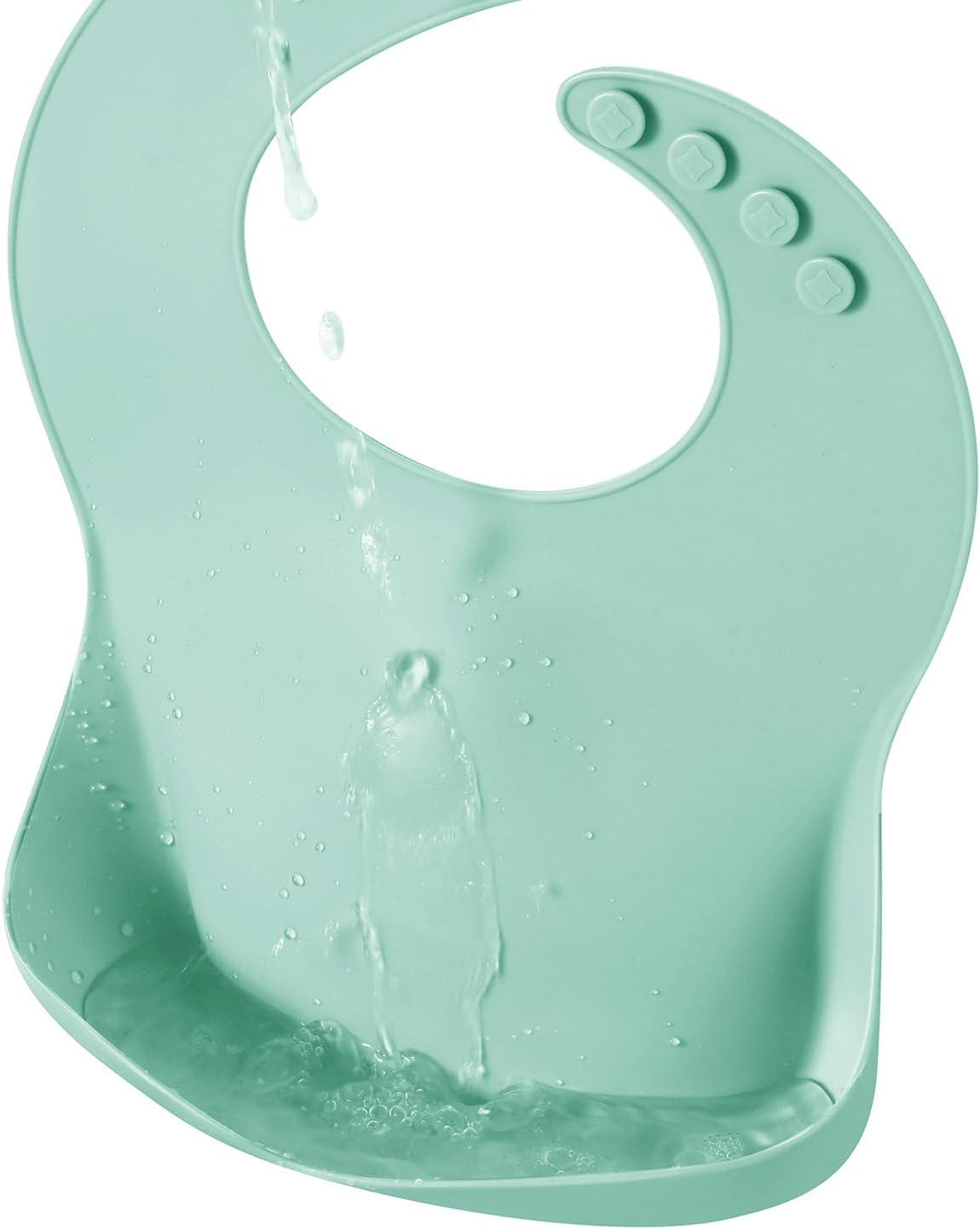 Thumbnail 6 de PandaEar 3 Pack Thick Silicone Baby Bibs for Toddlers (10–72 Months) with Food Catcher Pocket