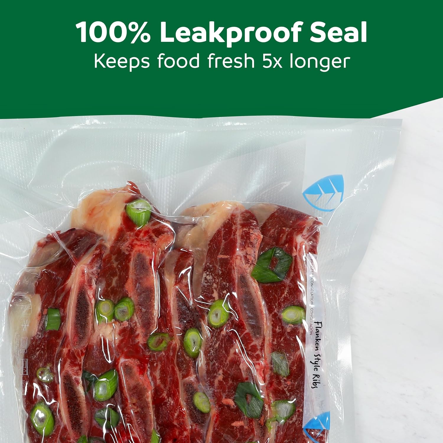 Detalle 2 de FoodSaver 2231952 Vacuum Sealer Rolls, 11 in x 16.25 ft, 4-Pack, BPA-Free