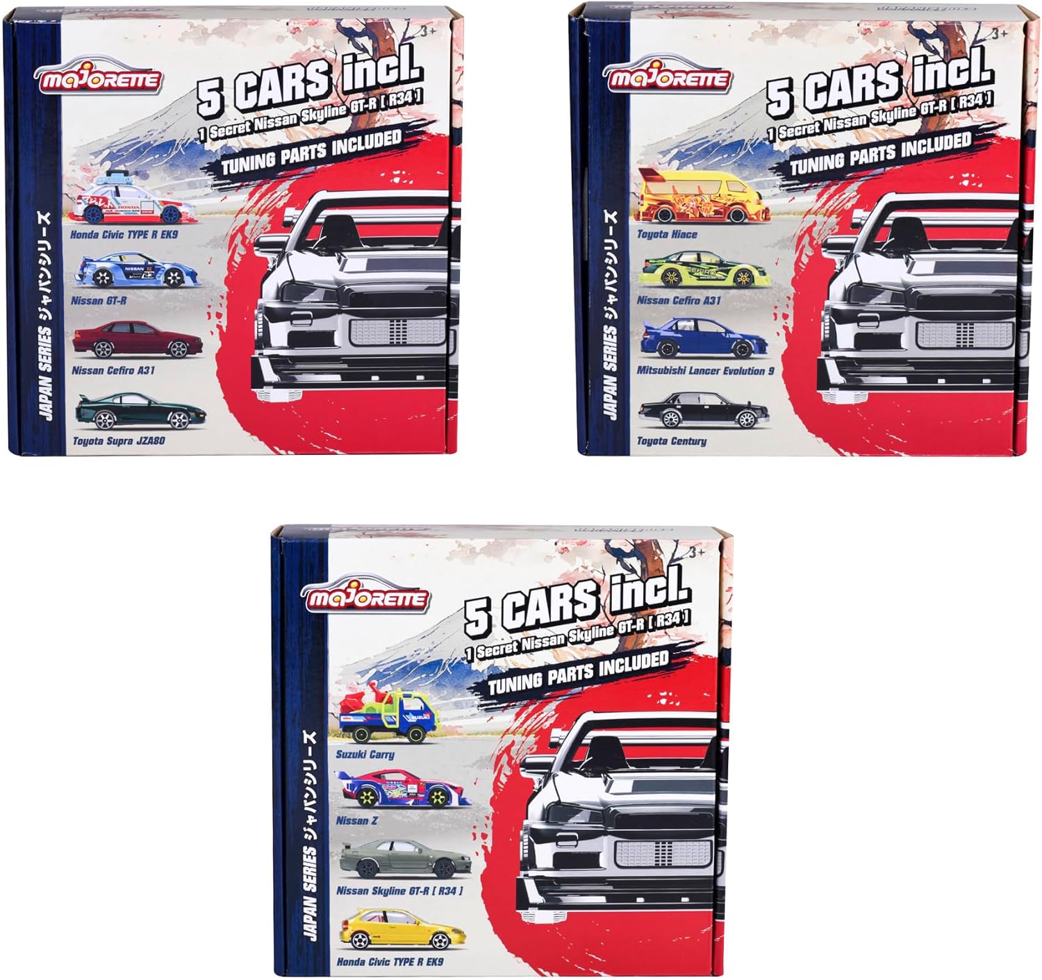 Thumbnail 6 de Majorette Bonus-Auto-Set Japan Series 5er Pack