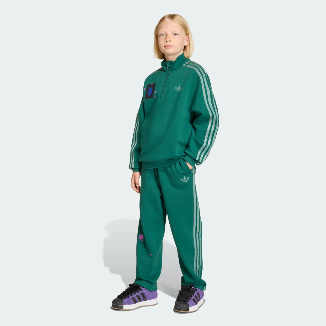Detalle de Pantalón holgado Adidas Minecraft – Verde