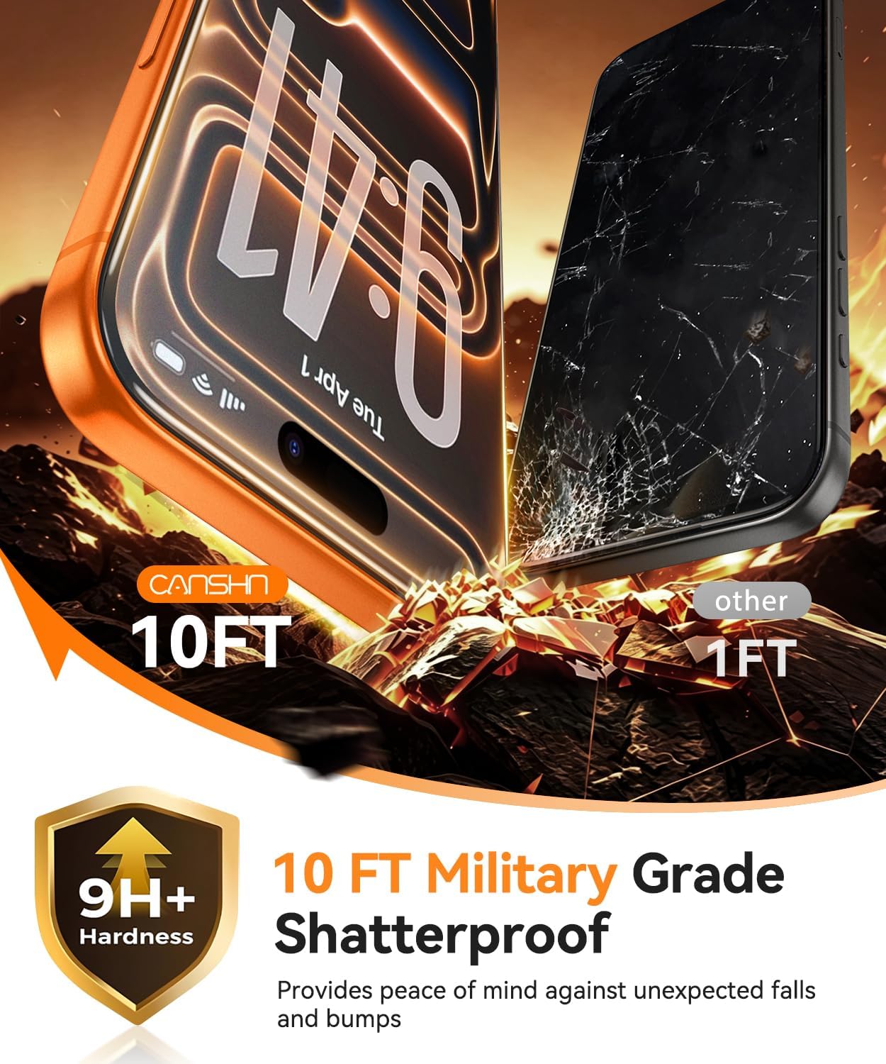 Thumbnail 4 de CANSHN iPhone 17 Pro Max Matte Screen Protector, 2-Pack, 9H, Gaming-Friendly